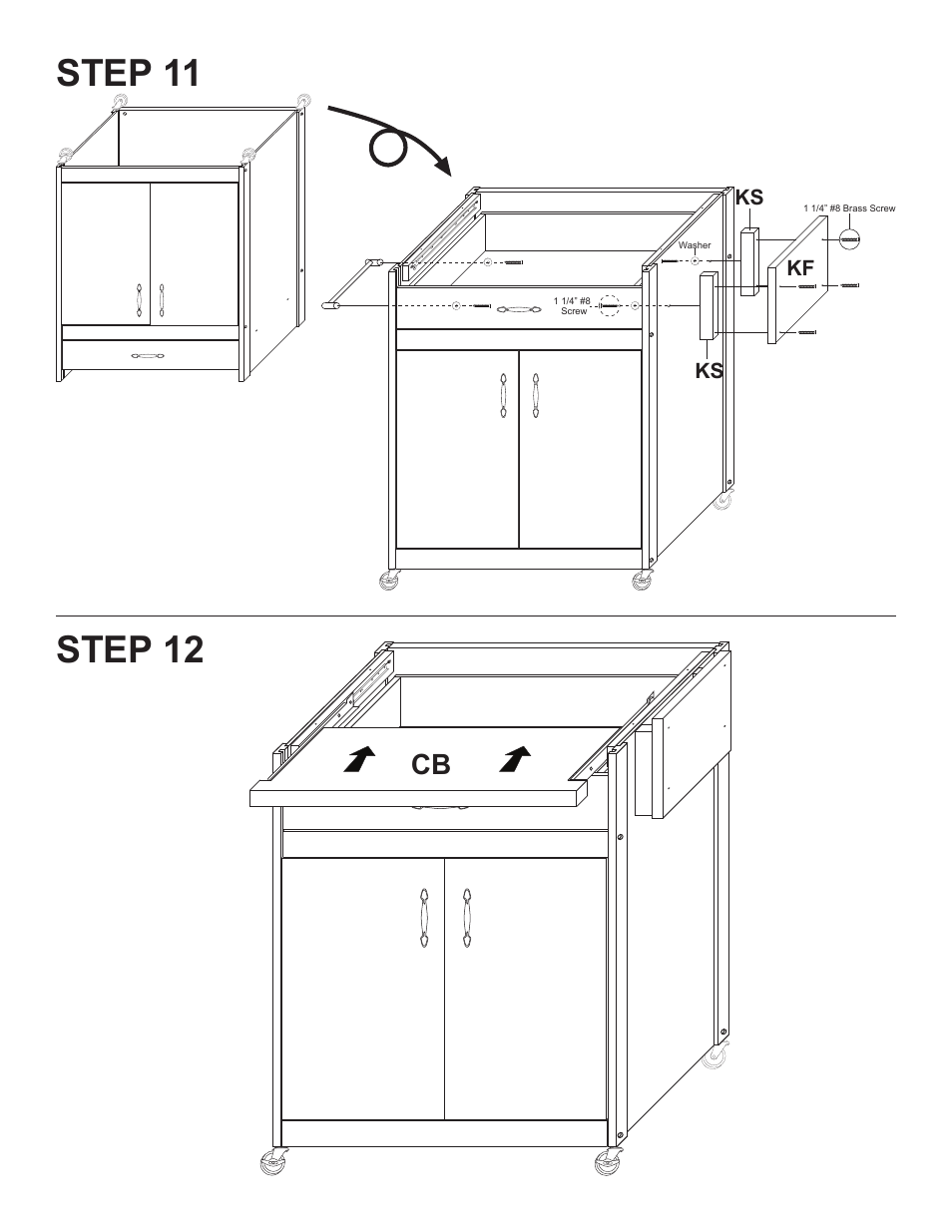Step 11 step 12 | Catskill Craftsmen 1563 User Manual | Page 9 / 12