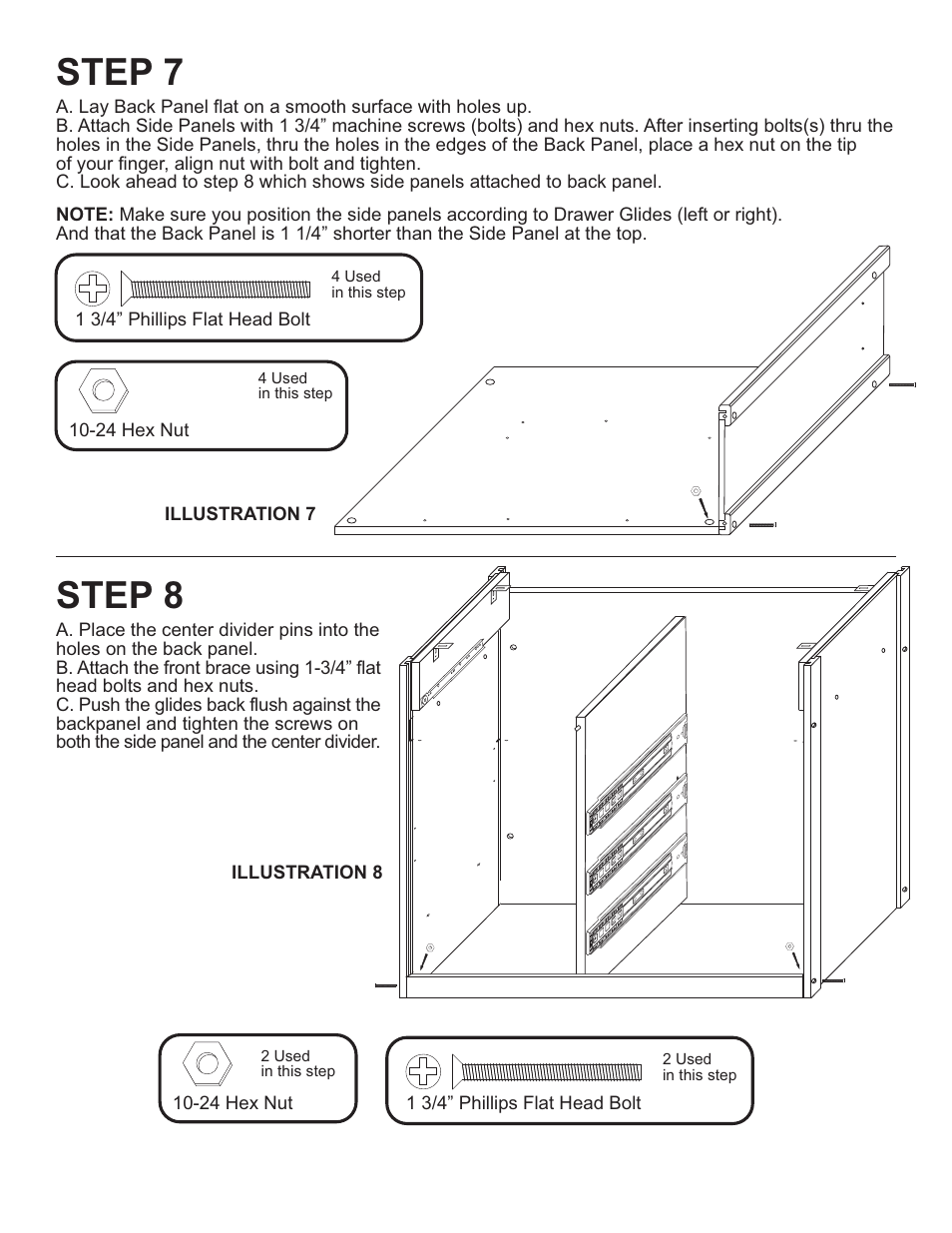 Step 7, Step 8 | Catskill Craftsmen 1582 User Manual | Page 11 / 17