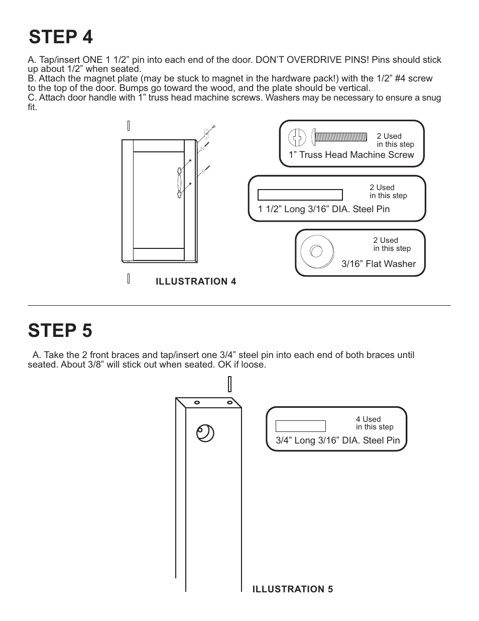 Step 4, Step 5 | Catskill Craftsmen 1582 User Manual | Page 9 / 17