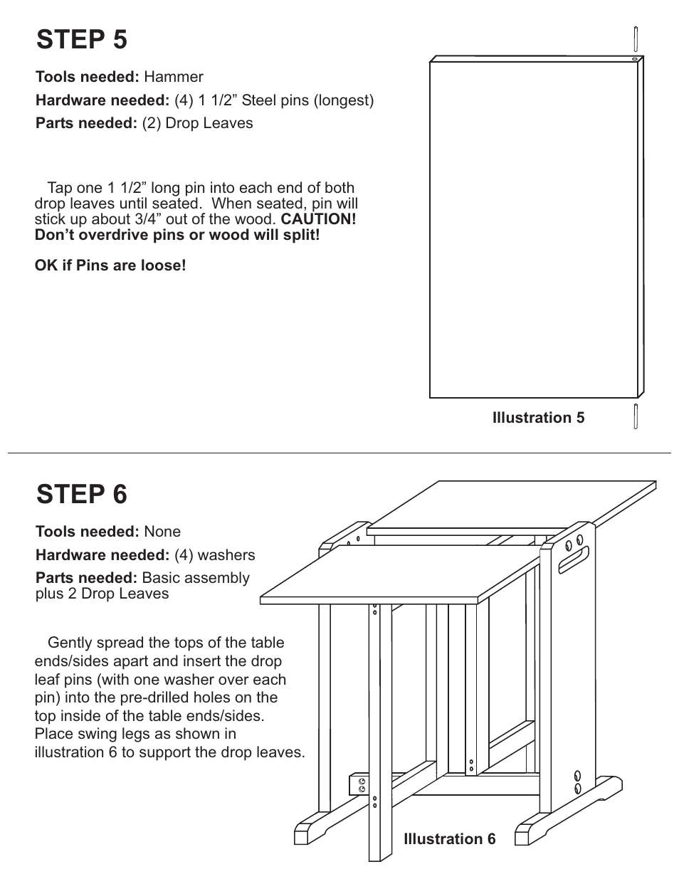 Step 5, Step 6 | Catskill Craftsmen 1622 User Manual | Page 5 / 7