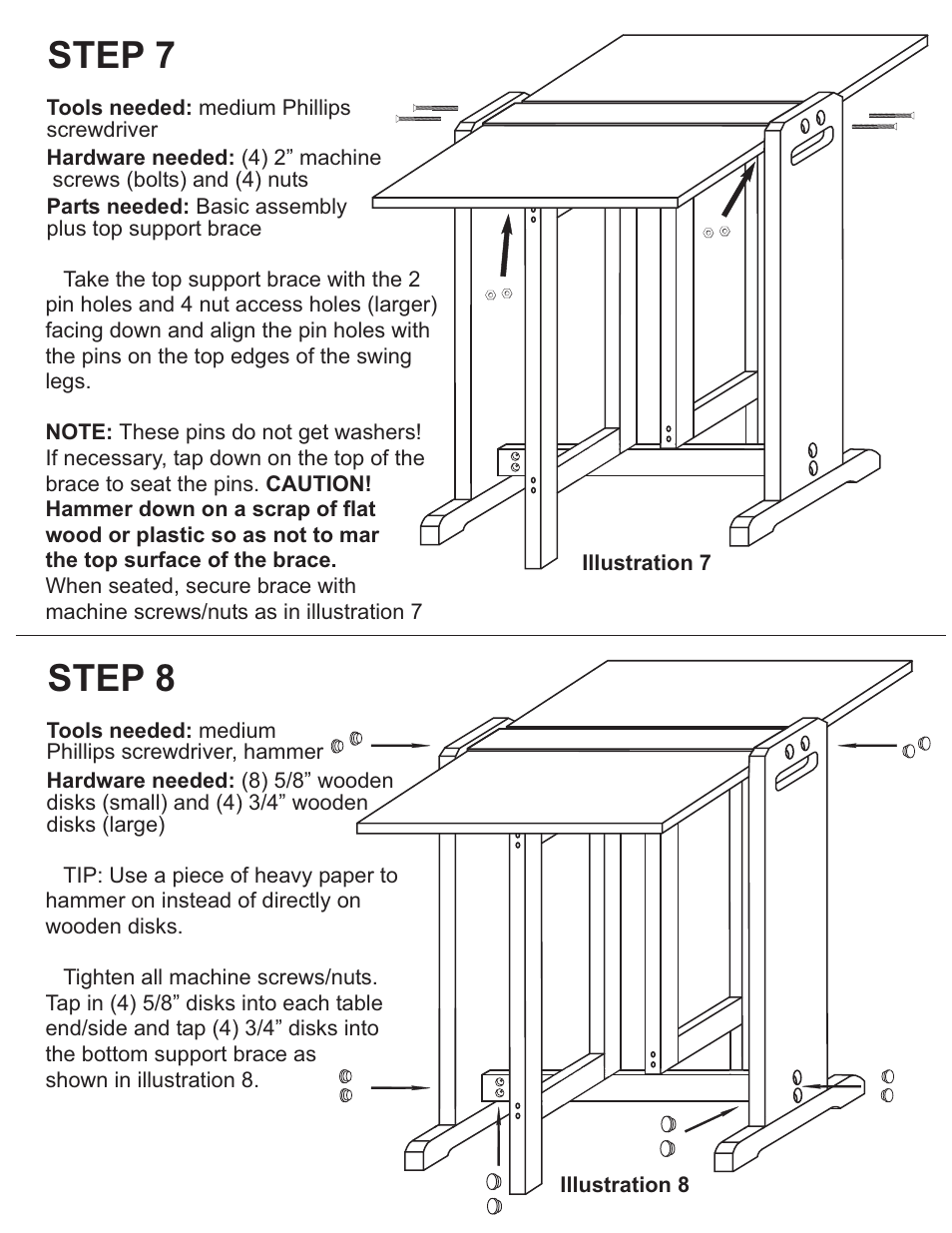 Step 7, Step 8 | Catskill Craftsmen 1622 User Manual | Page 6 / 7