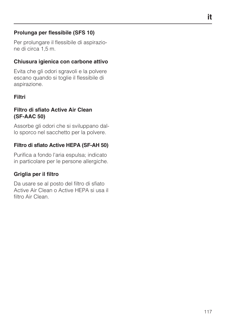 Miele HS15 User Manual | Page 117 / 124