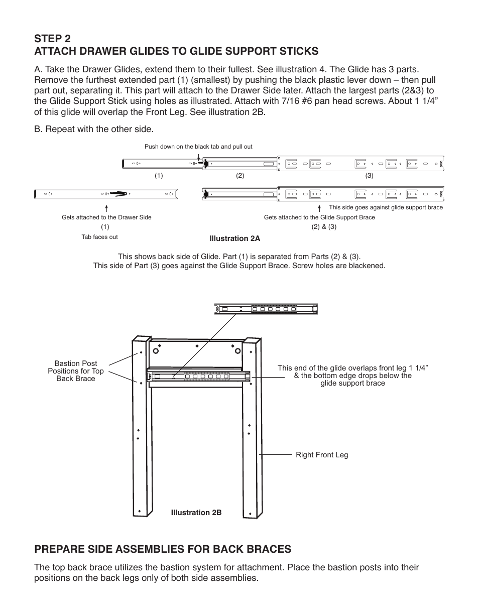 Prepare side assemblies for back braces | Catskill Craftsmen 2008 User Manual | Page 6 / 11