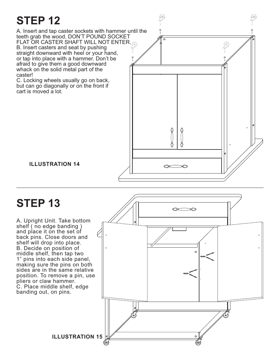 Step 12, Step 13 | Catskill Craftsmen 1531 User Manual | Page 10 / 13