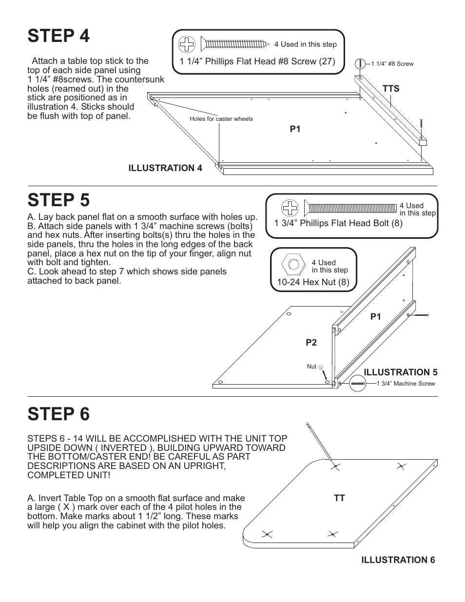 Step 4, Step 5, Step 6 | Catskill Craftsmen 1531 User Manual | Page 6 / 13