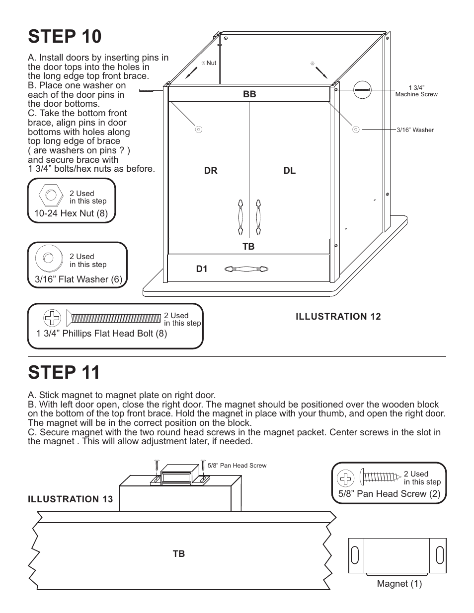Step 11, Step 10 | Catskill Craftsmen 1531 User Manual | Page 9 / 13