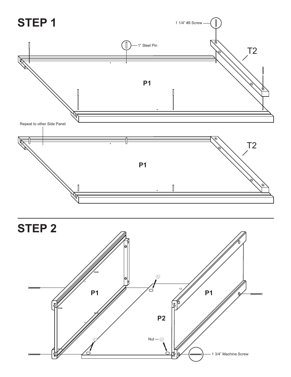 Step 1, Step 2 | Catskill Craftsmen 1529 User Manual | Page 4 / 14