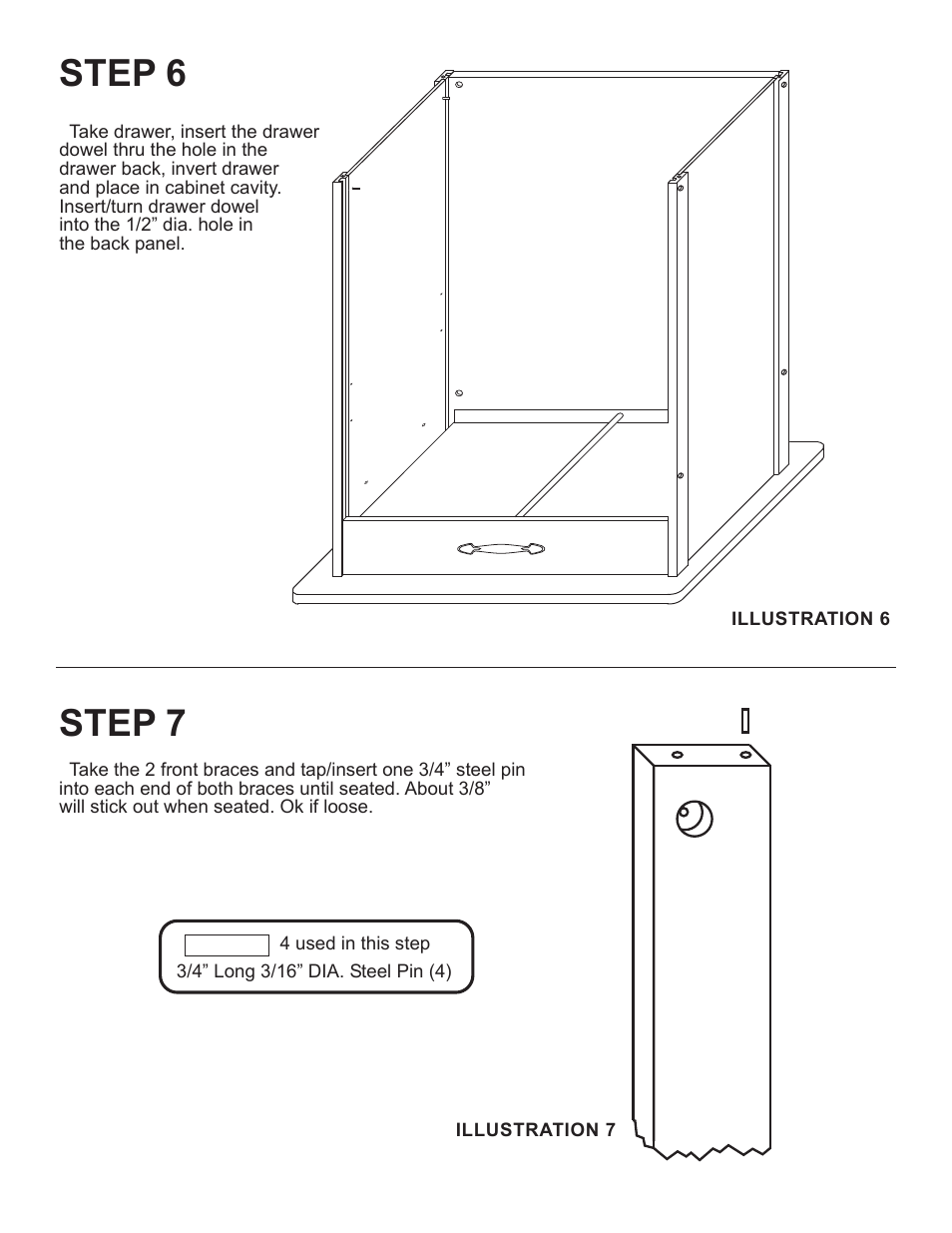 Step 6, Step 7 | Catskill Craftsmen 1527 User Manual | Page 7 / 12