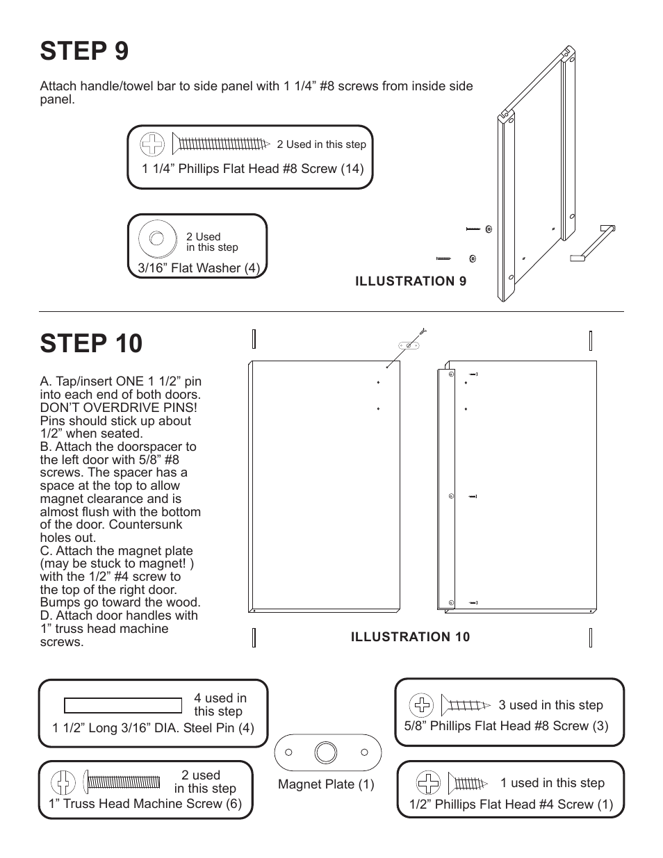 Step 9, Step 10 | Catskill Craftsmen 1527 User Manual | Page 9 / 12