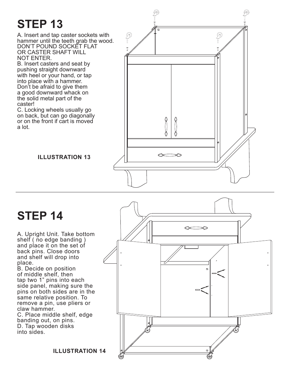 Step 13, Step 14 | Catskill Craftsmen 1526 User Manual | Page 12 / 13