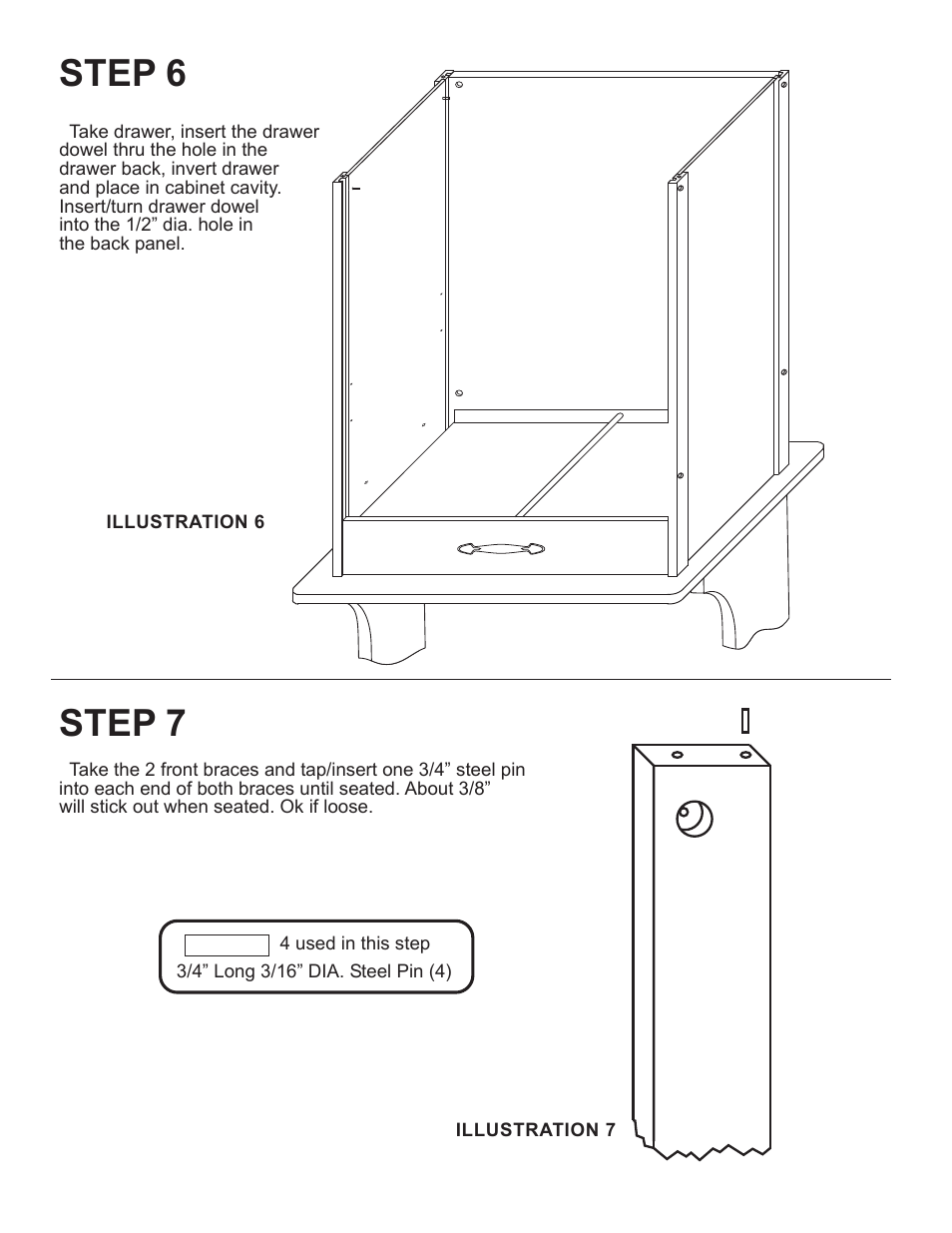 Step 6, Step 7 | Catskill Craftsmen 1526 User Manual | Page 8 / 13
