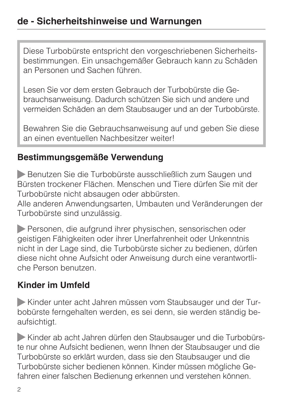 Miele S 8730 Special User Manual | Page 2 / 76