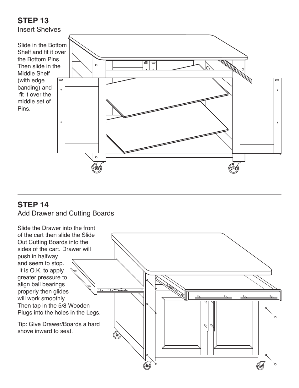 Step 14, Step 13 | Catskill Craftsmen 1480DOR User Manual | Page 16 / 17