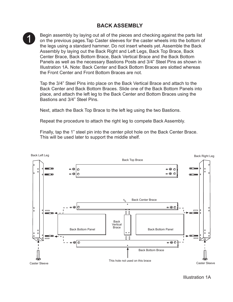 Back assembly | Catskill Craftsmen 1428 User Manual | Page 5 / 15