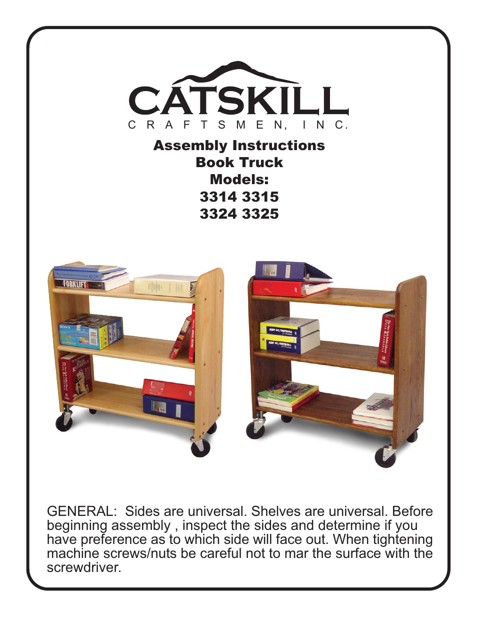Catskill Craftsmen 3325 User Manual | 6 pages