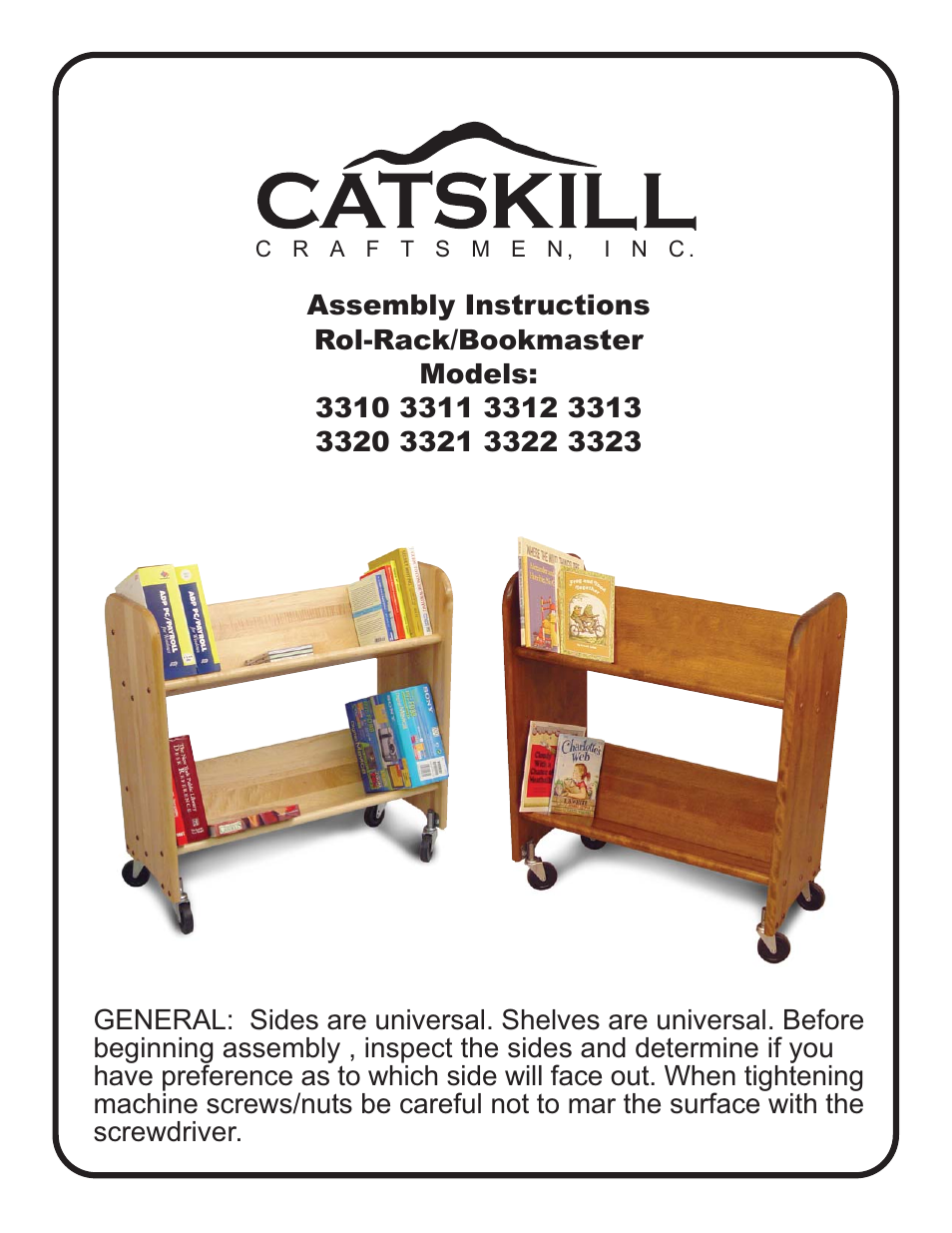 Catskill Craftsmen 3323 User Manual | 6 pages