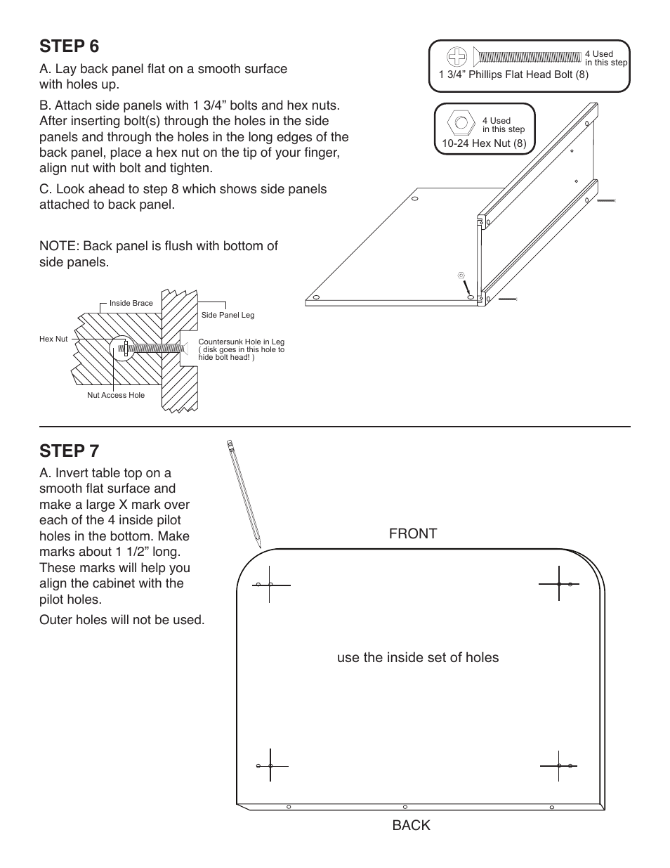 Step 6, Step 7 | Catskill Craftsmen 51524 User Manual | Page 7 / 12