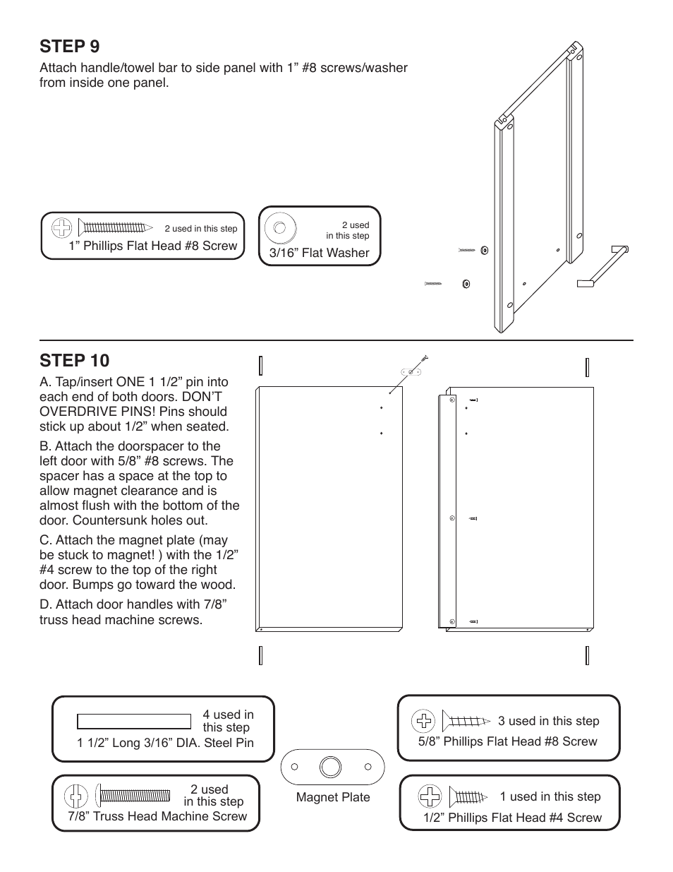 Step 9, Step 10 | Catskill Craftsmen 51526 User Manual | Page 10 / 13