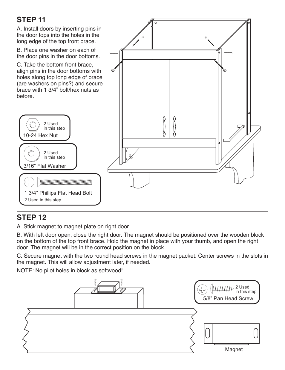 Step 11, Step 12 | Catskill Craftsmen 51526 User Manual | Page 11 / 13