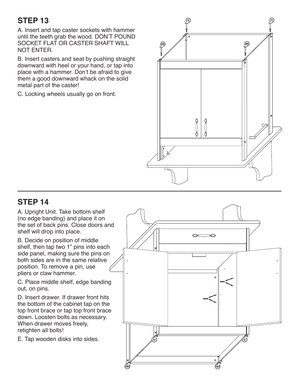 Step 13, Step 14 | Catskill Craftsmen 51526 User Manual | Page 12 / 13