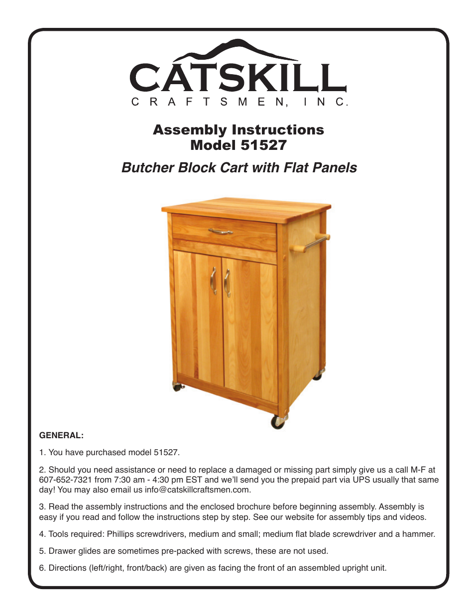 Catskill Craftsmen 51527 User Manual | 11 pages