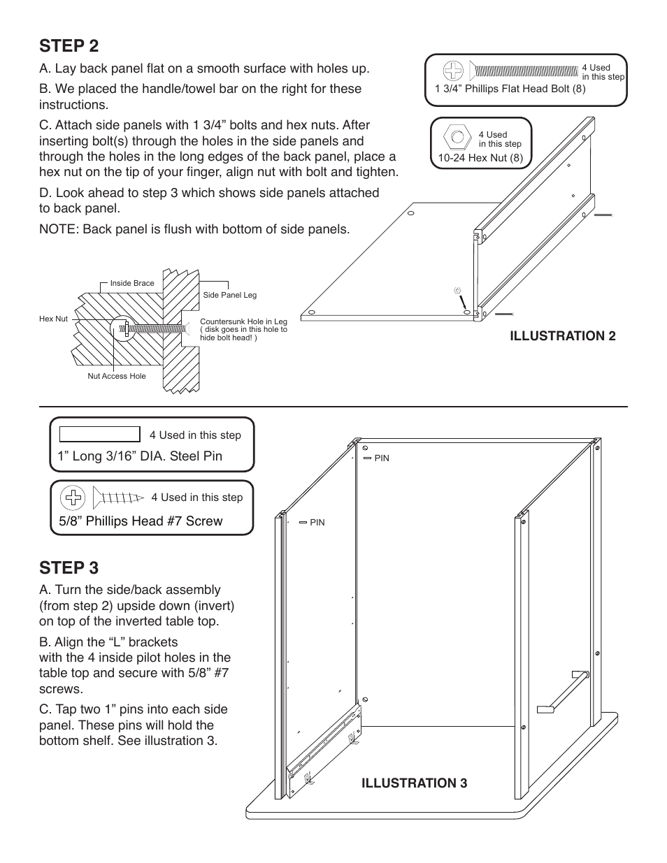 Step 2, Step 3 | Catskill Craftsmen 51527 User Manual | Page 5 / 11