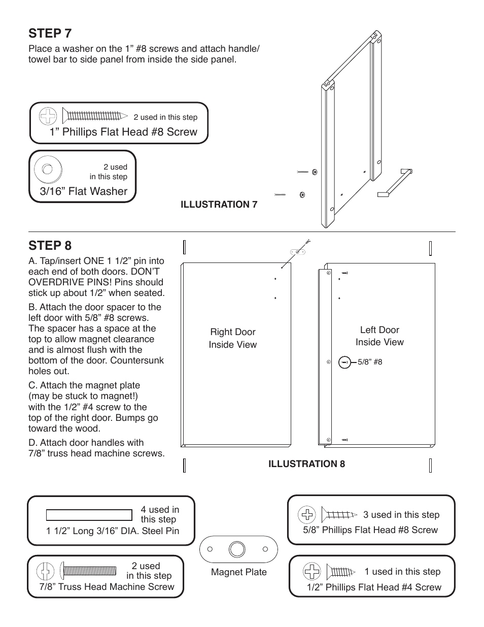 Step 7, Step 8 | Catskill Craftsmen 51527 User Manual | Page 8 / 11