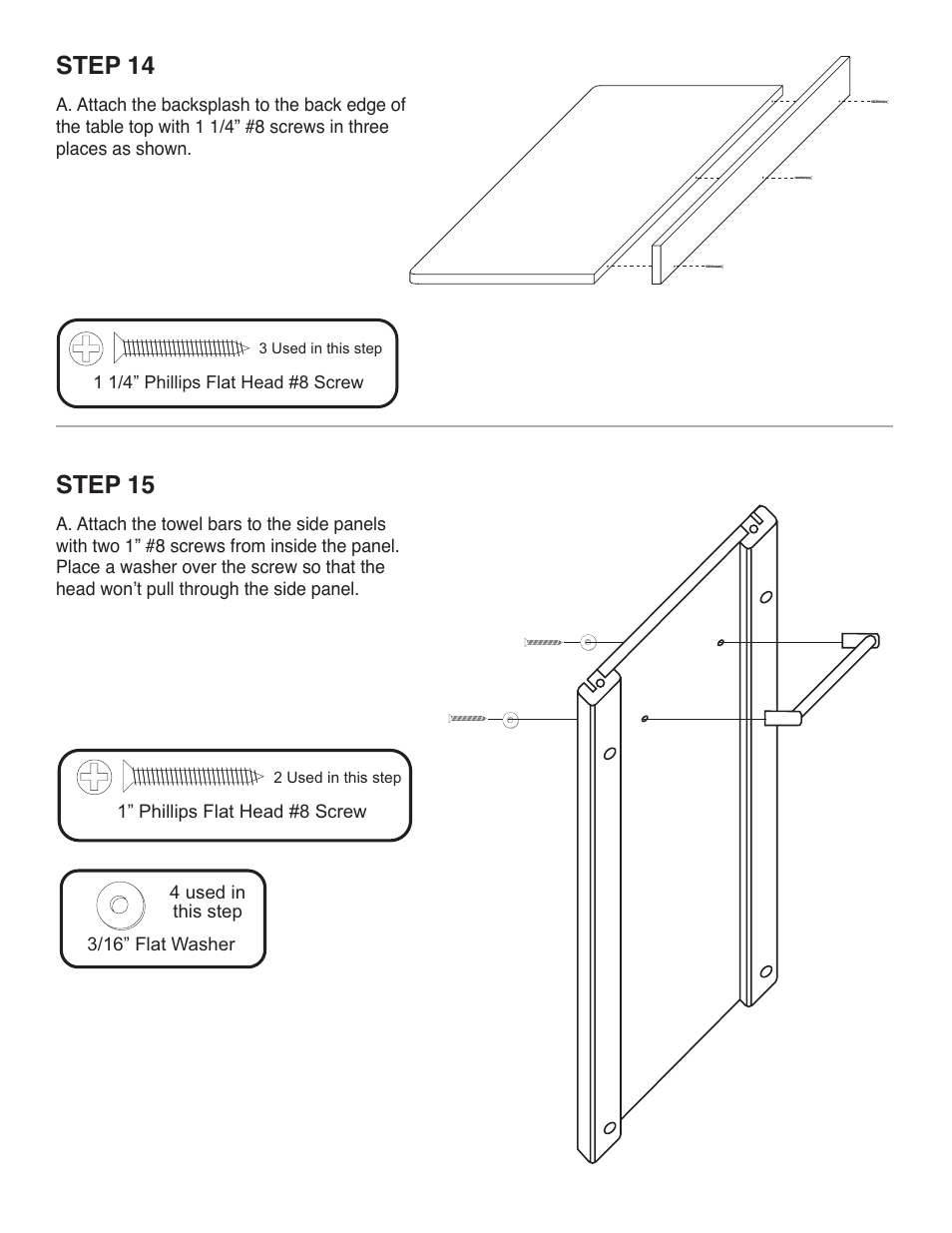 Step 14, Step 15 | Catskill Craftsmen 51531 User Manual | Page 11 / 12