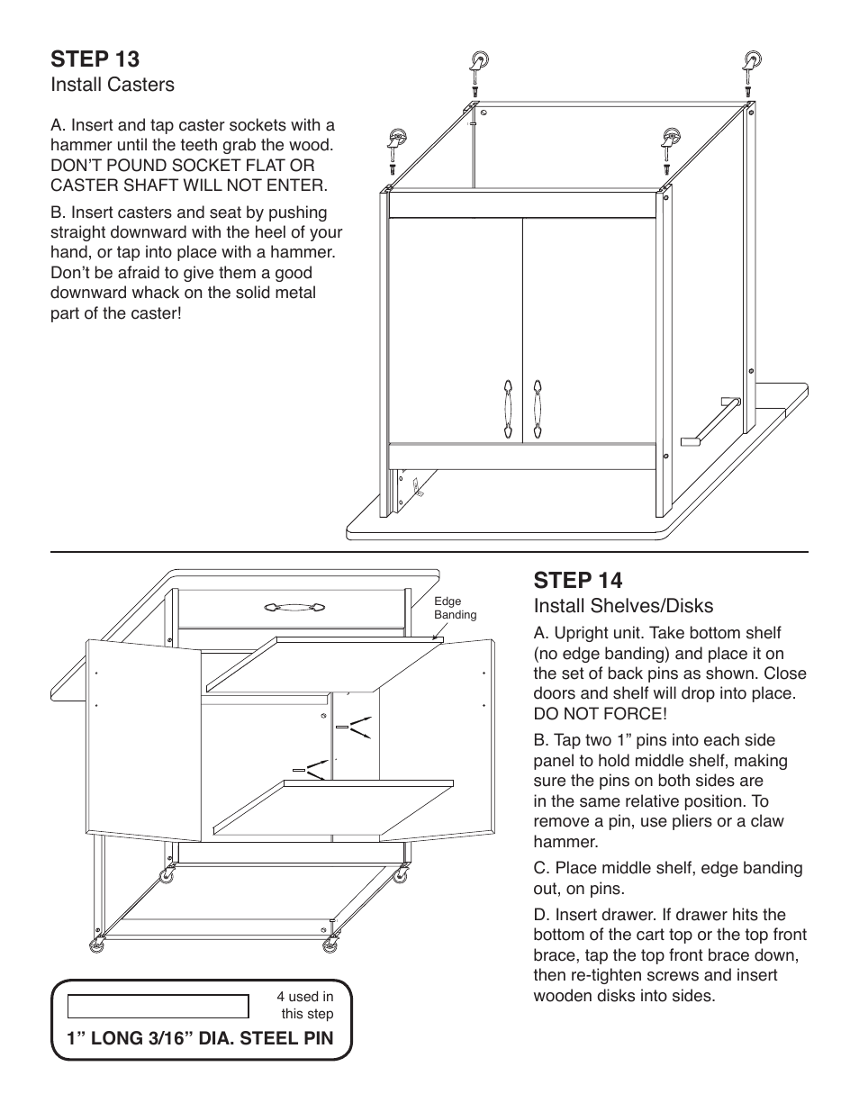 Step 13, Step 14 | Catskill Craftsmen 51533 User Manual | Page 10 / 11