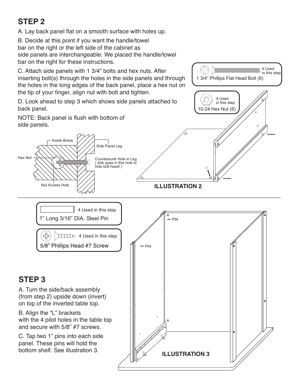 Step 2, Step 3 | Catskill Craftsmen 51536 User Manual | Page 5 / 11