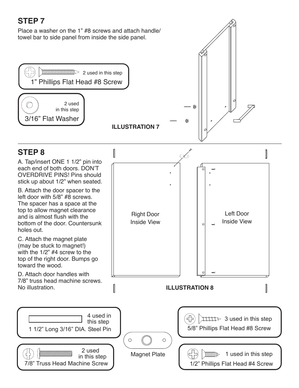 Step 7, Step 8 | Catskill Craftsmen 51536 User Manual | Page 8 / 11