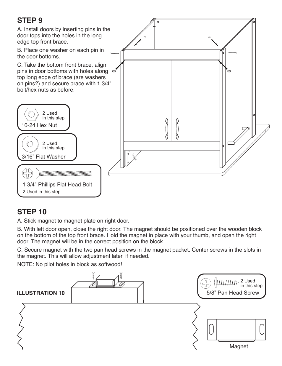 Step 9, Step 10 | Catskill Craftsmen 51536 User Manual | Page 9 / 11