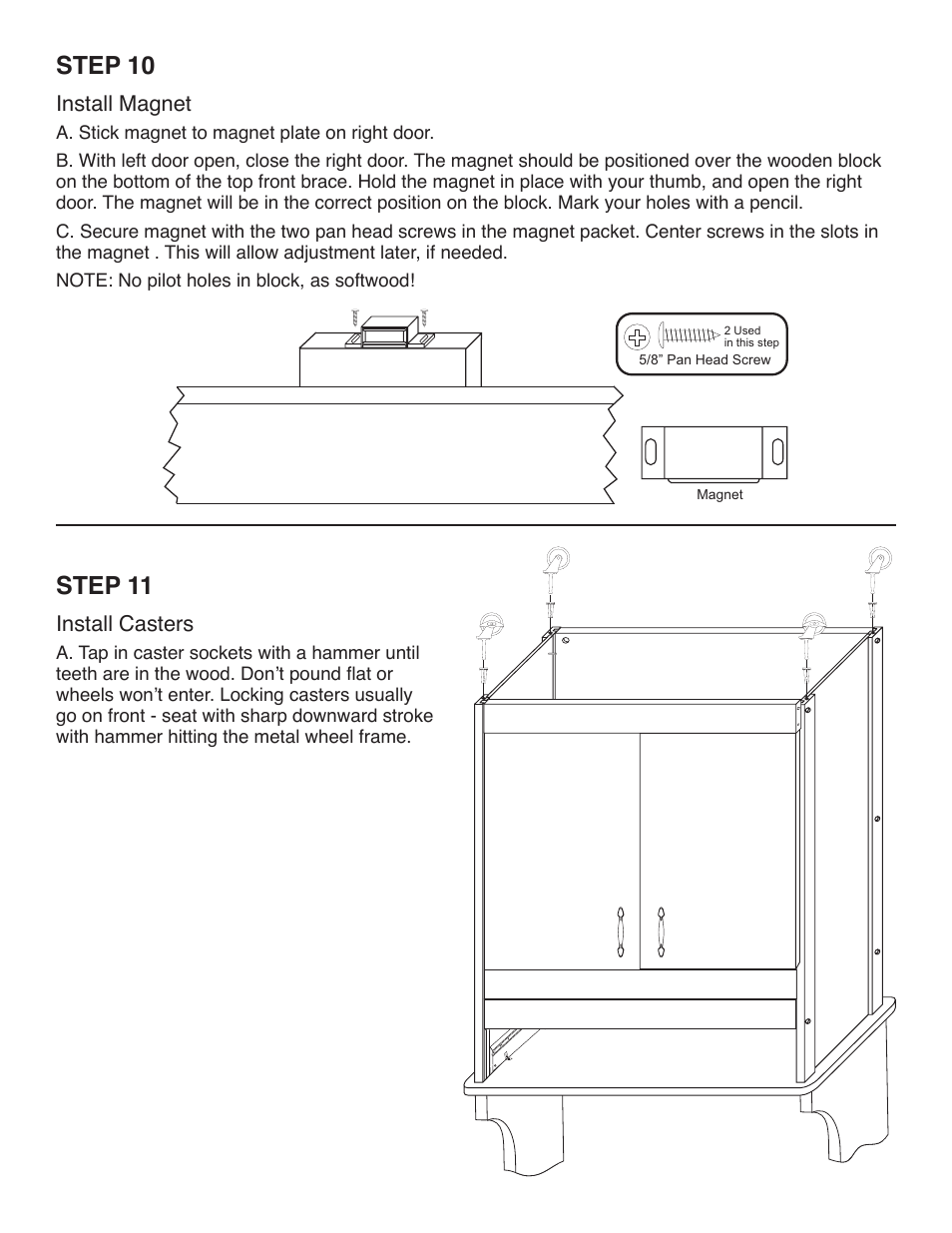 Step 11, Step 10 | Catskill Craftsmen 51537 User Manual | Page 10 / 12