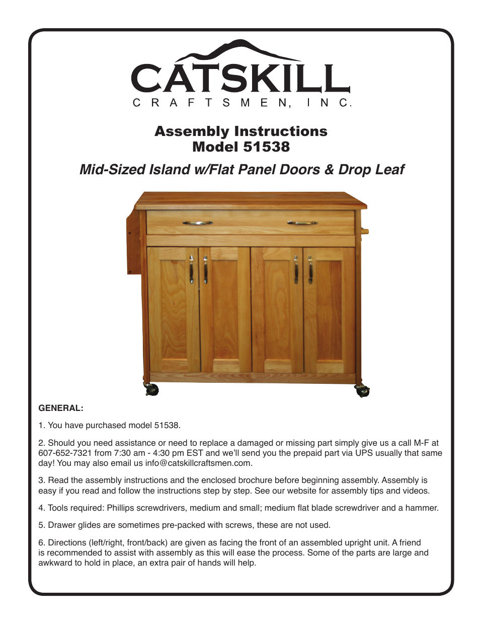 Catskill Craftsmen 51538 User Manual | 14 pages