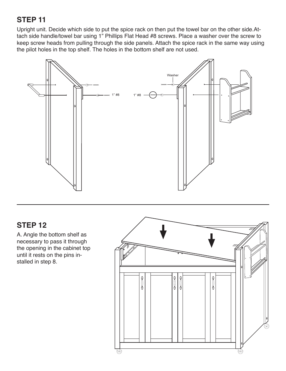 Step 11, Step 12 | Catskill Craftsmen 51538 User Manual | Page 11 / 14