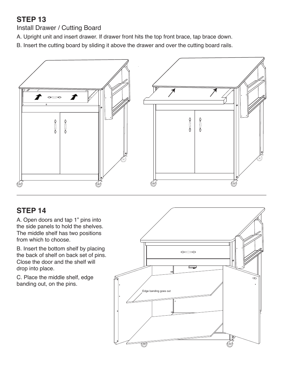 Step 14, Step 13 | Catskill Craftsmen 51563 User Manual | Page 11 / 12