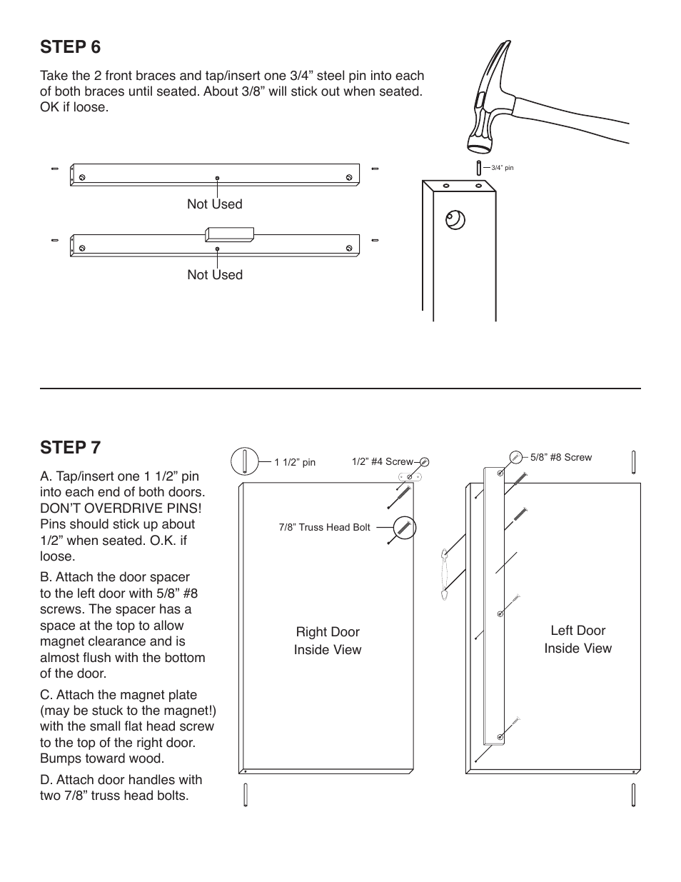 Step 6, Step 7 | Catskill Craftsmen 51563 User Manual | Page 7 / 12