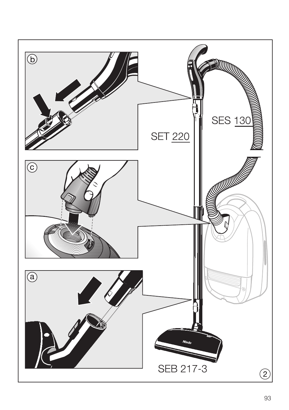 Miele SEB 216 User Manual | Page 93 / 100