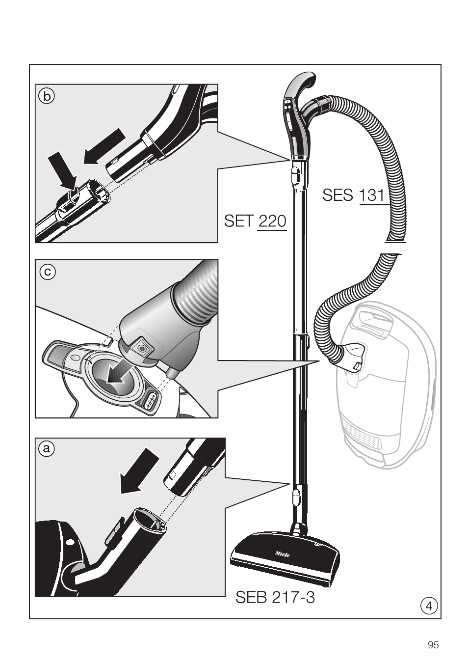 Miele SEB 216 User Manual | Page 95 / 100