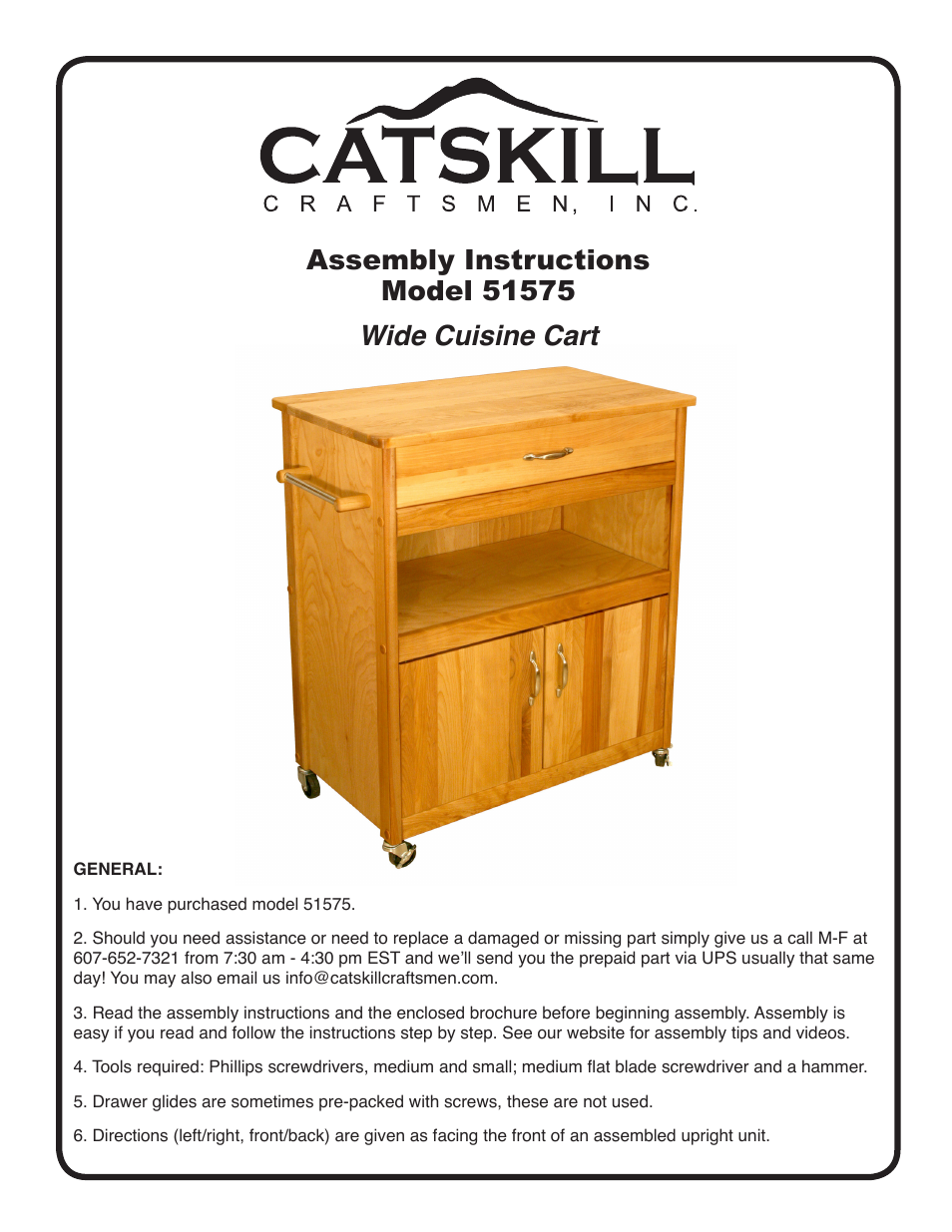 Catskill Craftsmen 51575 User Manual | 11 pages