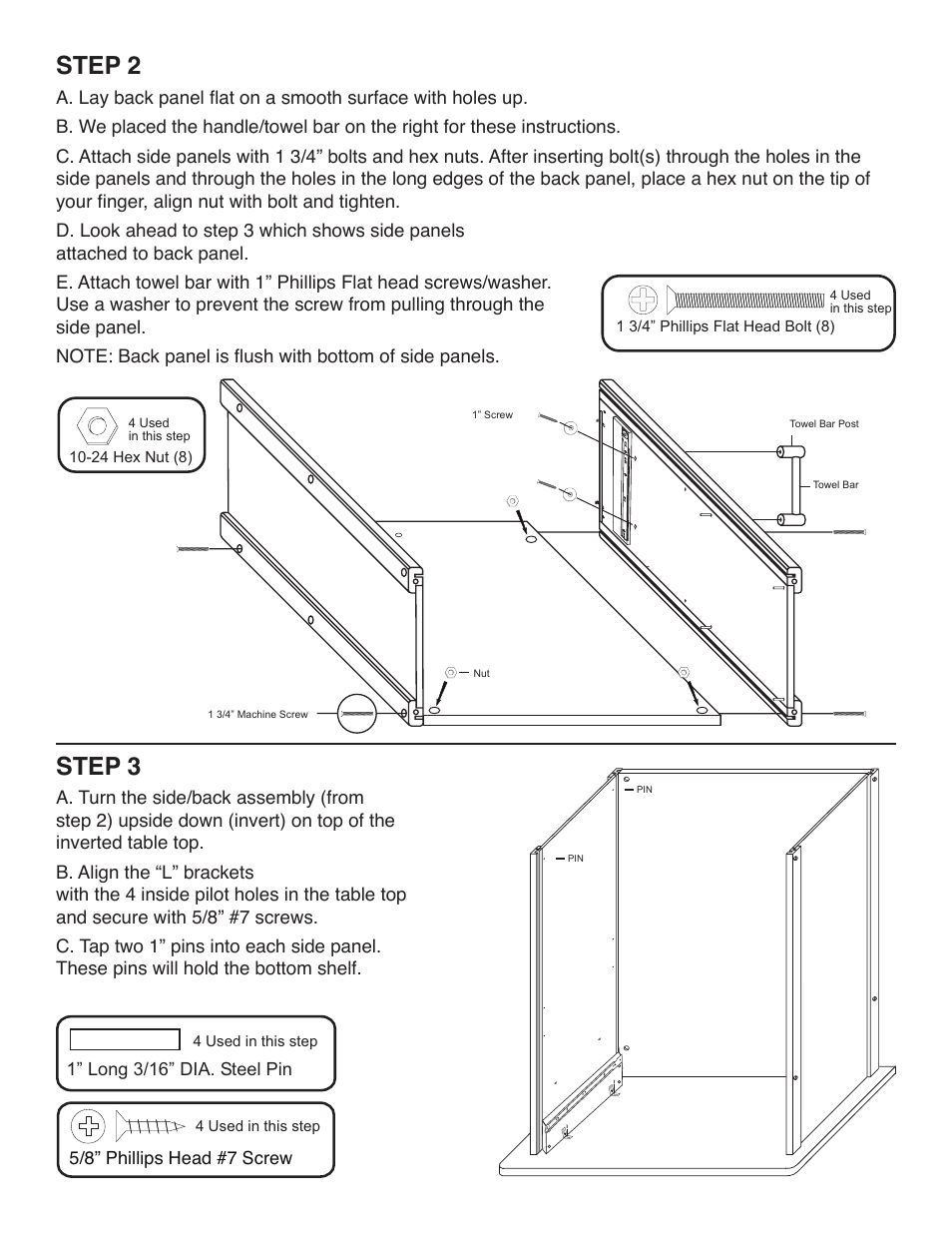 Step 3, Step 2 | Catskill Craftsmen 51575 User Manual | Page 5 / 11