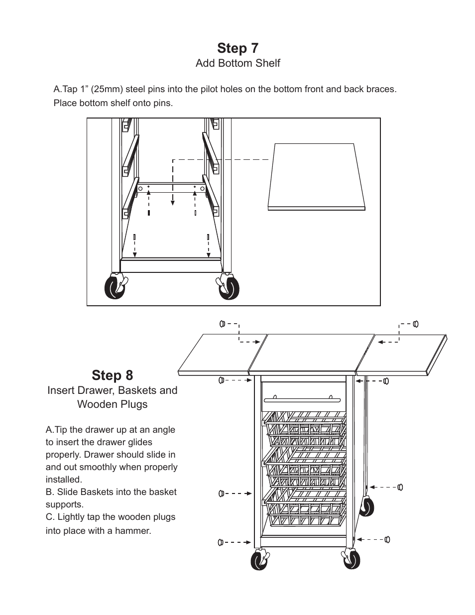 Step 7, Step 8 | Catskill Craftsmen 72265 User Manual | Page 9 / 9