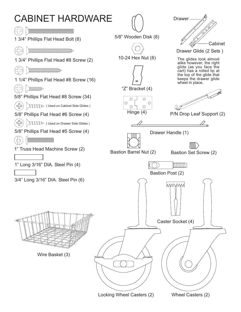 Cabinet hardware | Catskill Craftsmen 7226 User Manual | Page 3 / 12