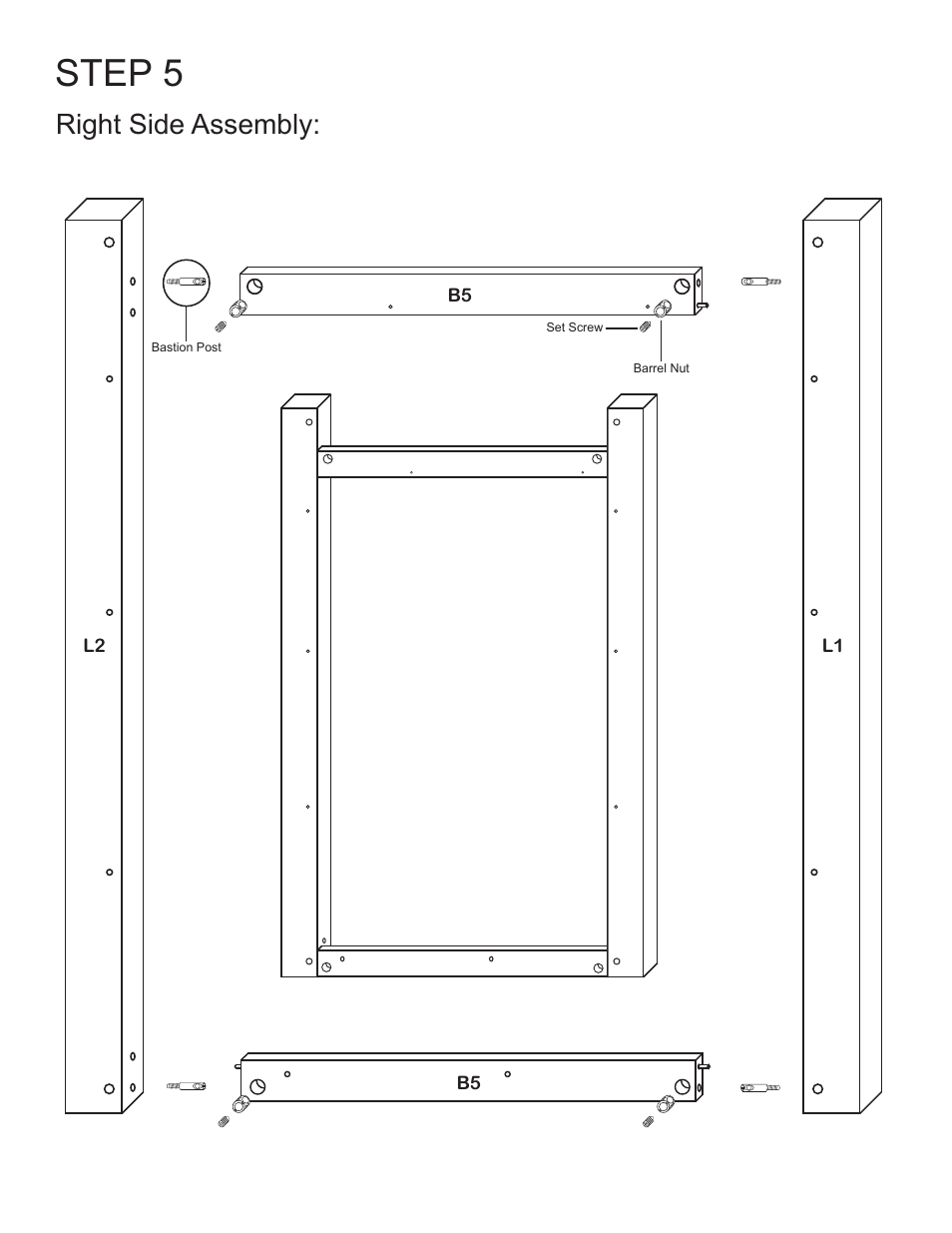 Step 5, Right side assembly | Catskill Craftsmen 7225 User Manual | Page 8 / 14