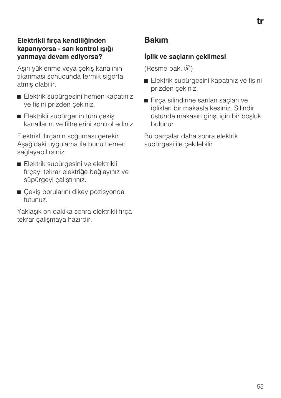 Bakým | Miele SEB 234 L User Manual | Page 55 / 100