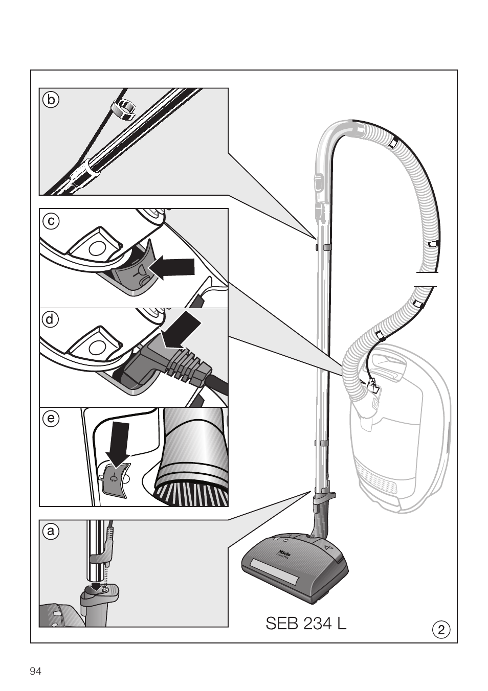 Miele SEB 234 L User Manual | Page 94 / 100