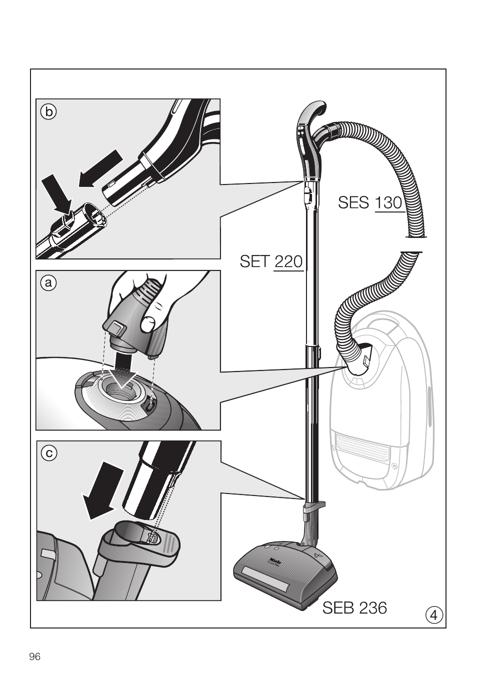 Miele SEB 234 L User Manual | Page 96 / 100