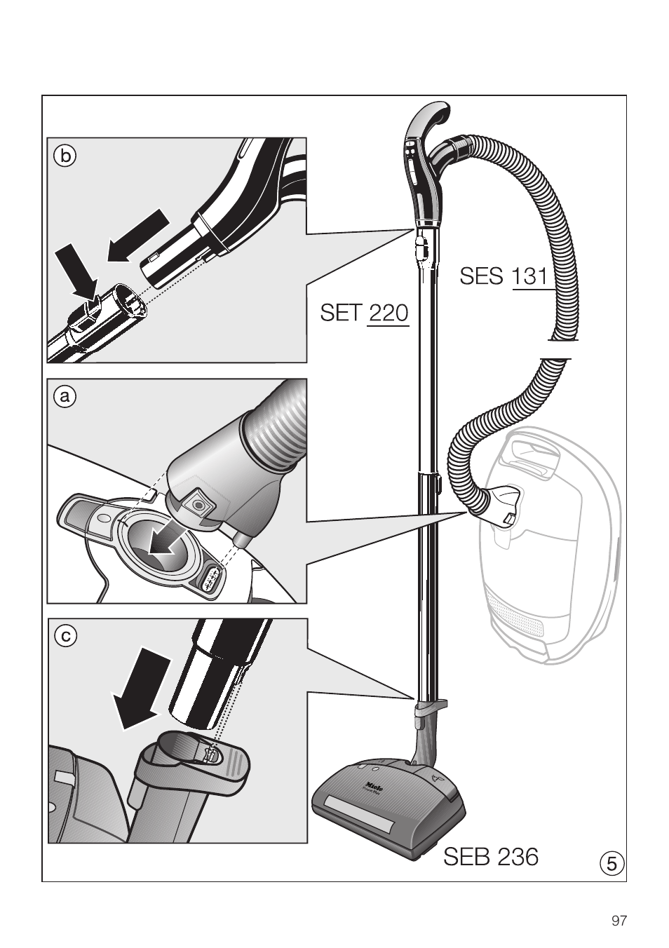 Miele SEB 234 L User Manual | Page 97 / 100