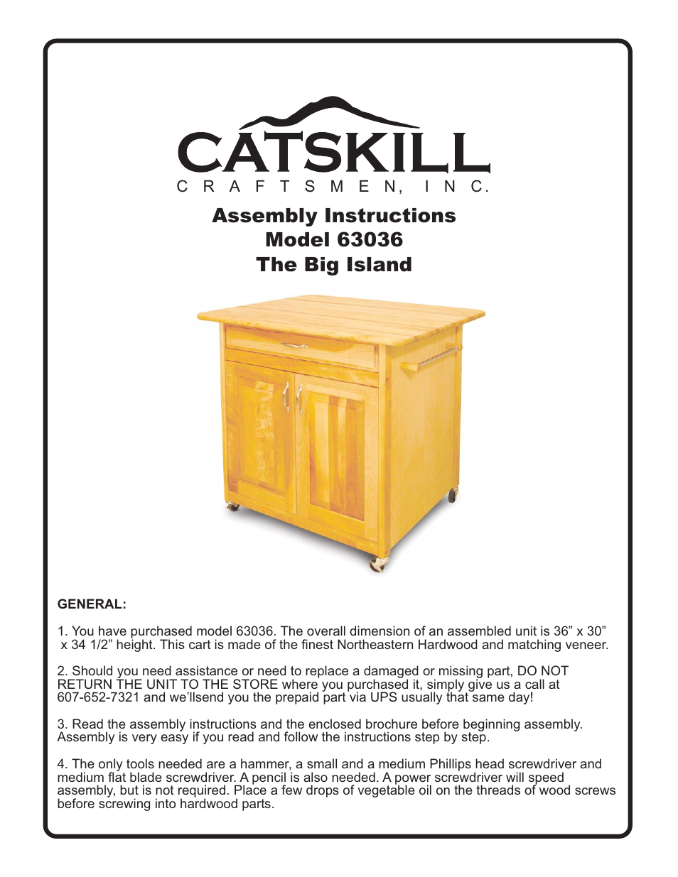 Catskill Craftsmen 63036 User Manual | 14 pages