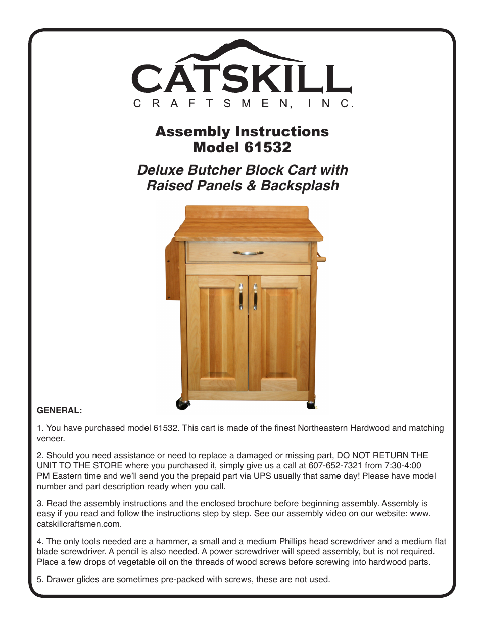 Catskill Craftsmen 61532 User Manual | 12 pages